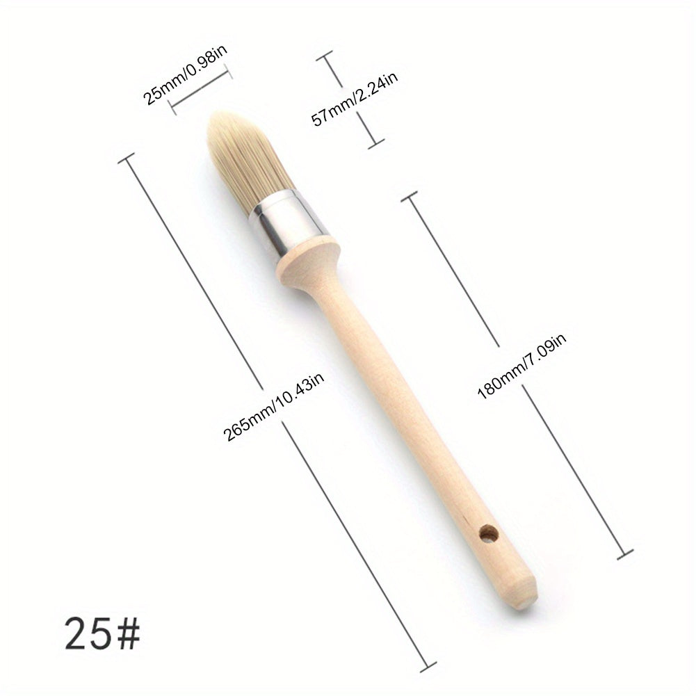 1pc Trim Paint Brush 15 18 21 25mm Edge Painting Tool with Wood Handle