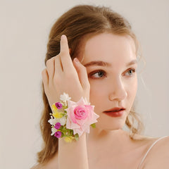 Rose Wrist Corsage Wedding Bride Wrist Flower Bridesmaids Corsages