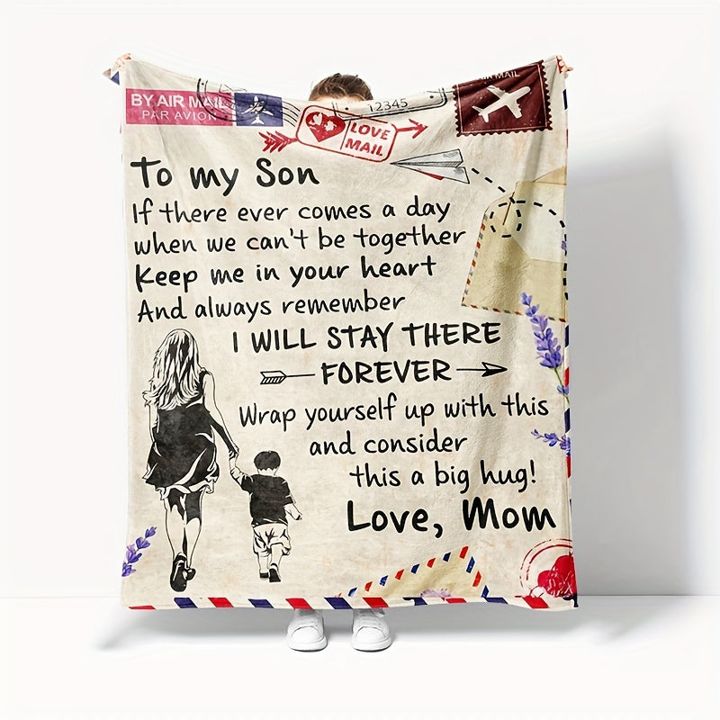 Christmas Envelope Tapestry Printed Blanket Double Sided