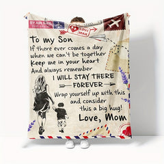 Christmas Envelope Tapestry Printed Blanket Double Sided