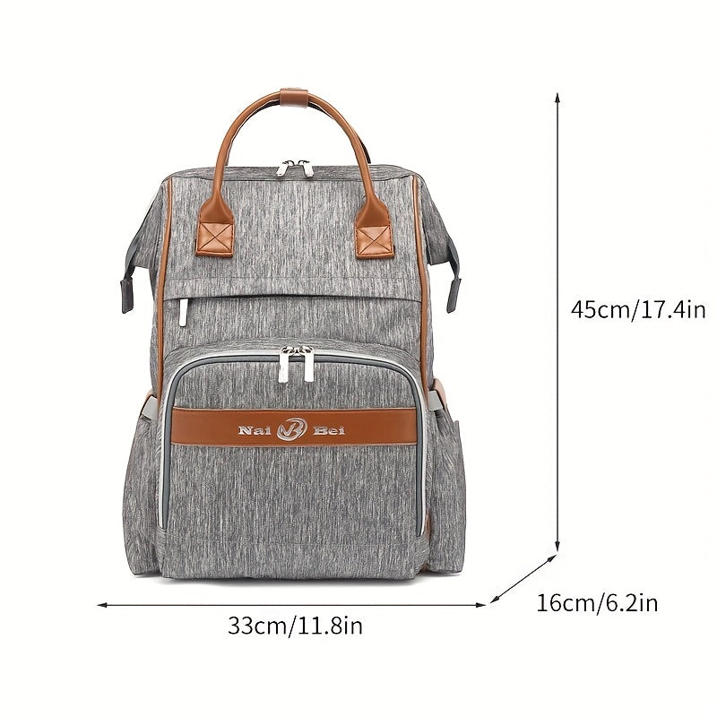 Large Diaper Bag Backpack with Changing Pad Anti Splash