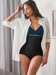 High Waist Zipper Shaping Panties Tummy Control Butt Lifting Panties