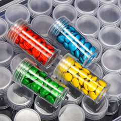 Clear Plastic Storage Bottle Diamond Painting Beads Organizer