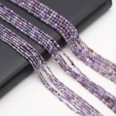 Amethyst Faceted Small Beads Beaded Length