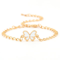 Butterfly Pendant Chain Bracelet Adjustable Minimalist Jewelry for Women