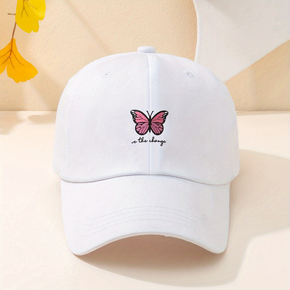 Butterfly Print Baseball Cap Casual Sports Hat Adjustable Sunscreen Dad Hats