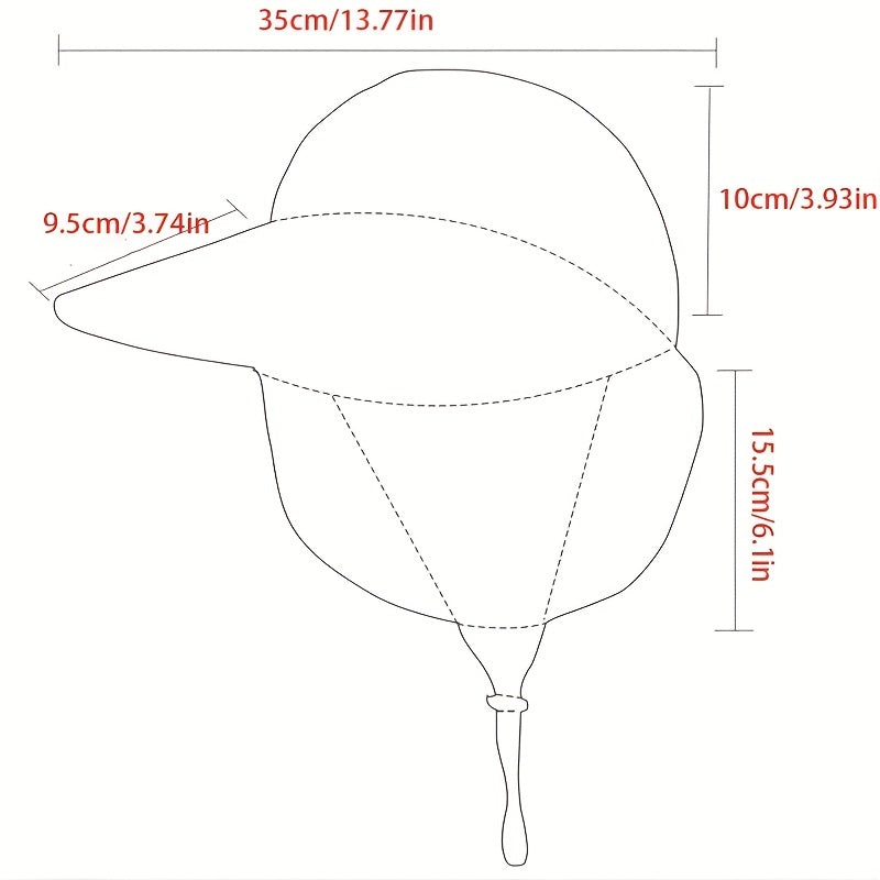 Women's Quick Dry Sun Hat With Neck Guard