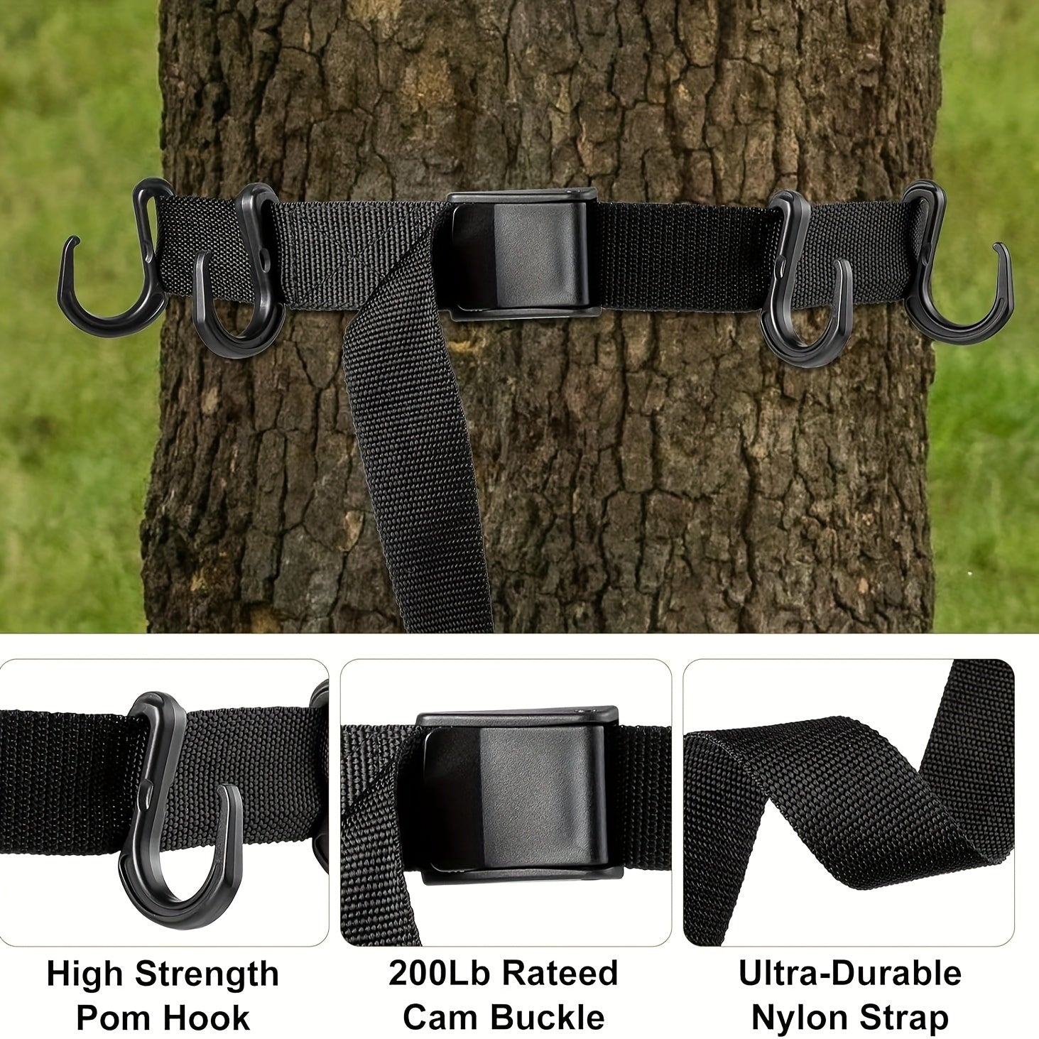 36pcs Treestand Strap Gear Hangers Hook Accessory Holder