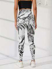 Leopard Print High Waist Hip Lift Leggings Sports Fitness Yoga Running Pants