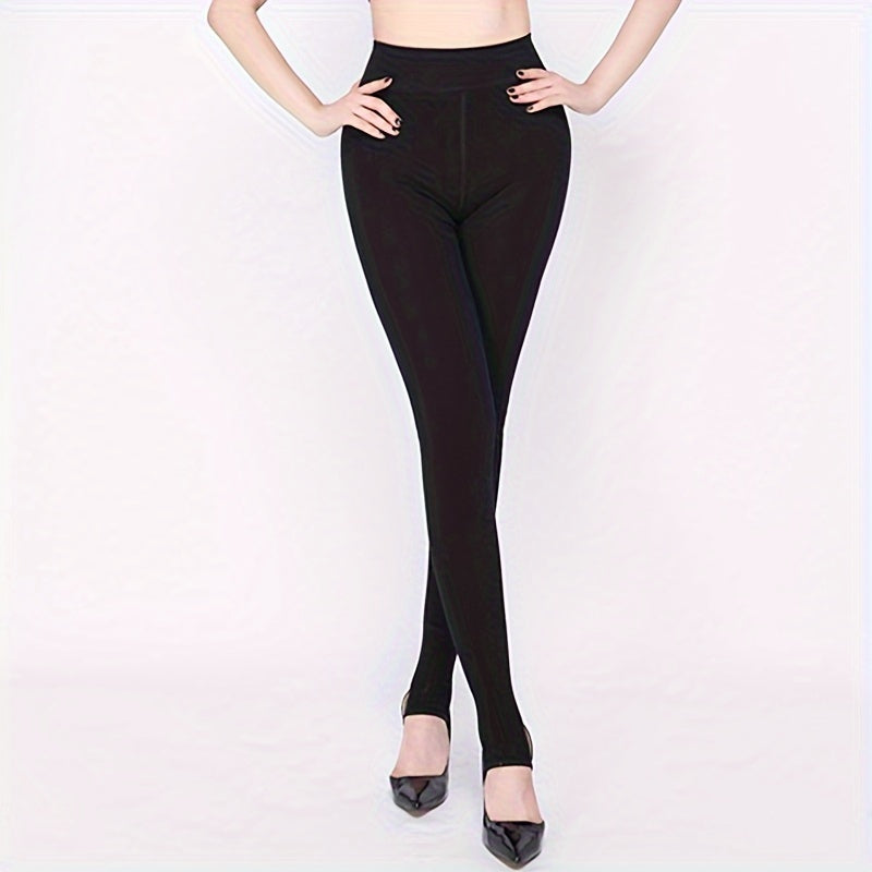 Plush Lined Tights High Waist Thermal Leggings Women's Stockings