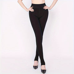 Plush Lined Tights High Waist Thermal Leggings Women's Stockings