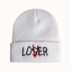 Embroidered LOSER Beanie for Men