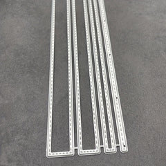 Dotted Rectangle Frame Metal Cutting Dies Stencils DIY Scrapbooking Decor