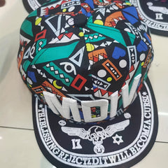 Classic Style Unisex Hip Hop Hat Couple Flat Brim Cloth Hip Hop Cap