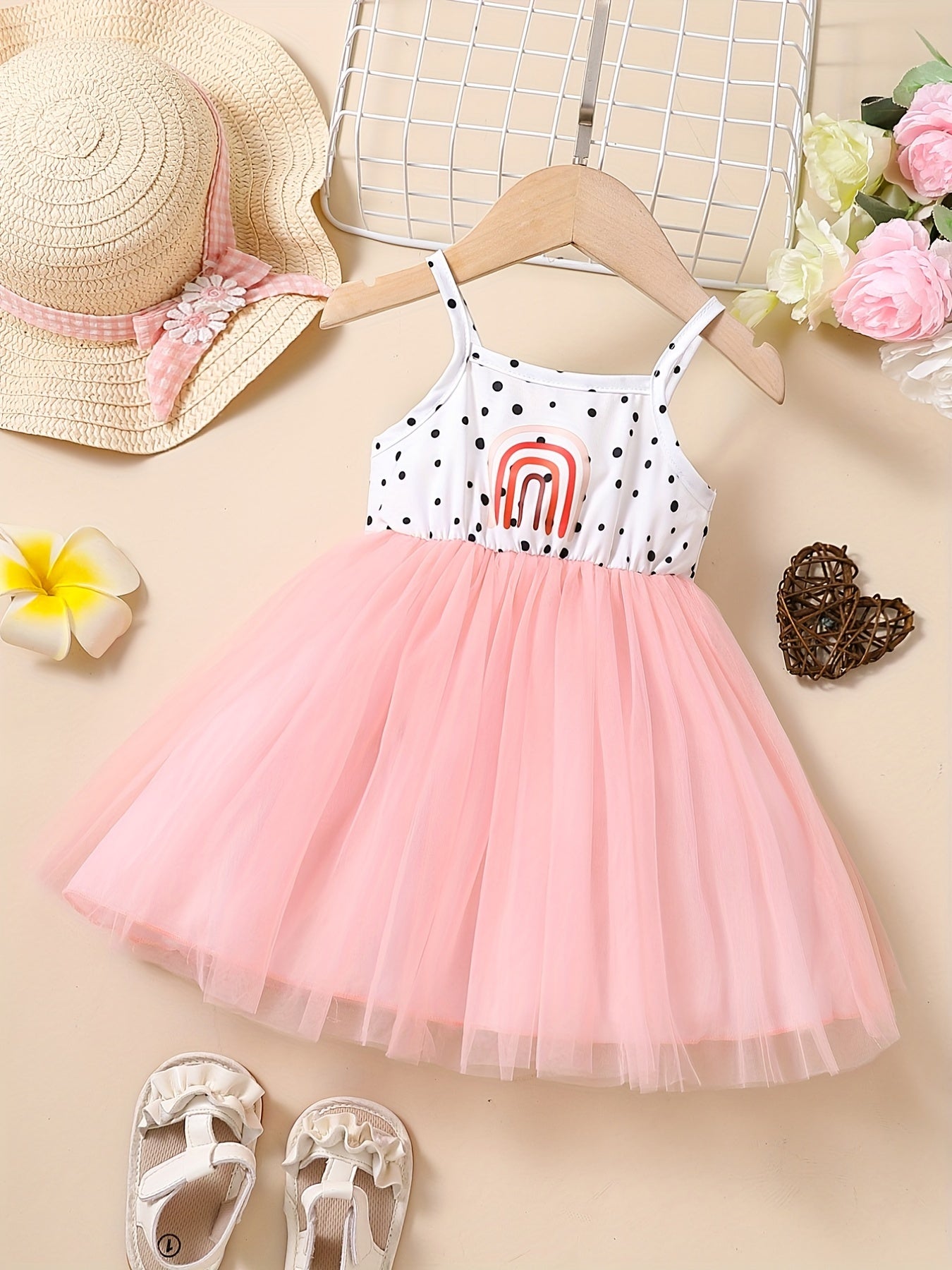 Mesh Princess Dress Baby Girls Birthday Party Dress Kids Clothes