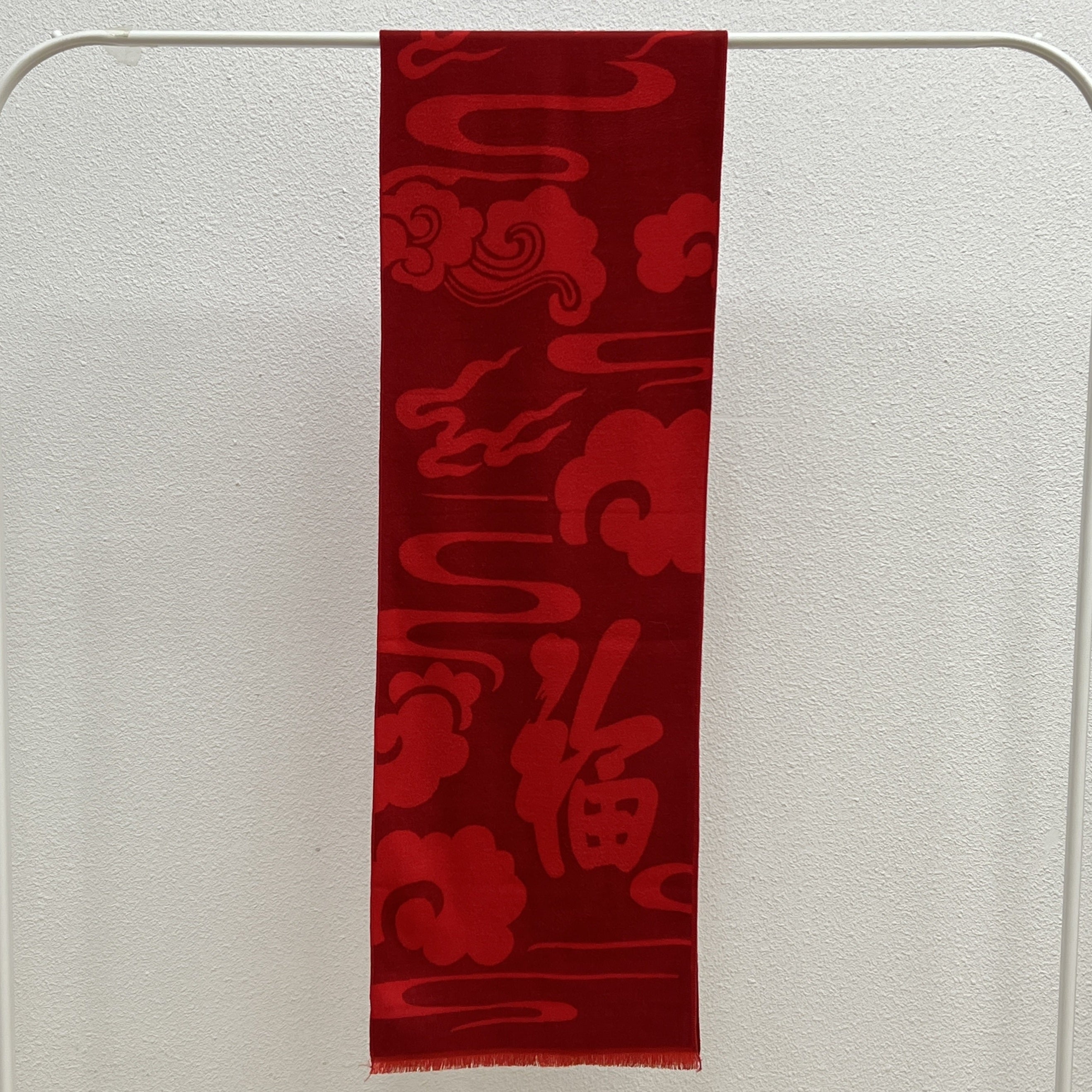 Red Cloud Blessing Scarf Celebration Annual Meeting Scarf Lucky Scarf