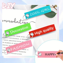 Colorful Felt Keychains with Steel Keychains - DIY Keychain Kit