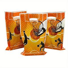 10pcs Basketball Treat Candy Bags for Kids Party Football Sports Goodie Bags