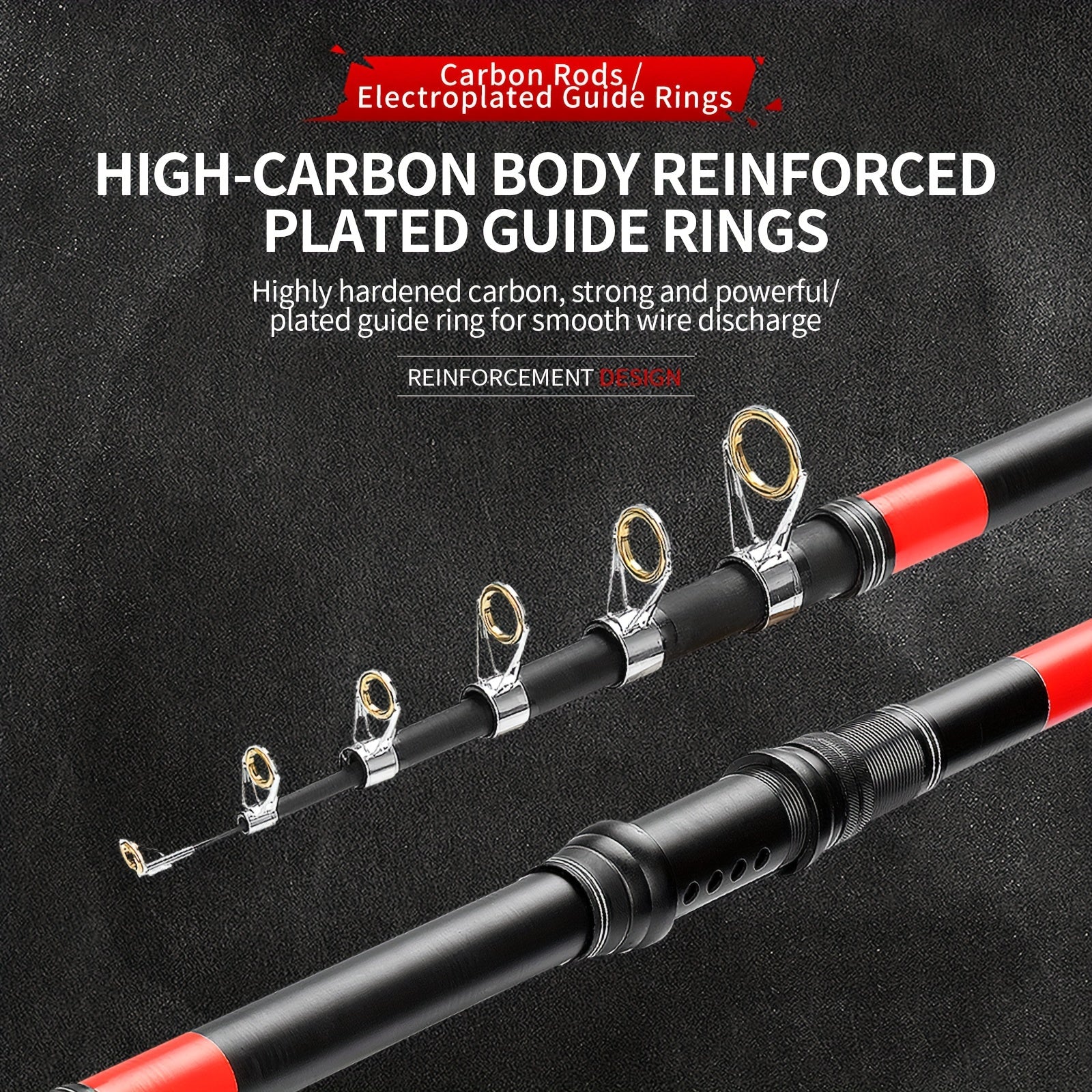 Telescopic Fishing Rod Stainless Steel for Saltwater