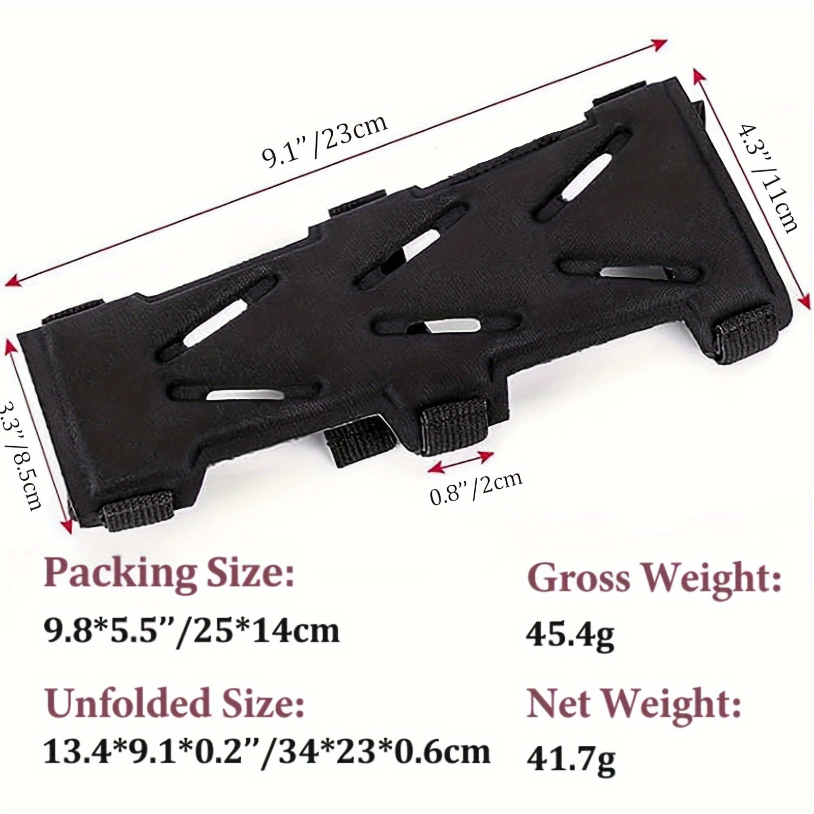 1pc Archery Arm Guard 3 Straps Full Protection Forearm Protector