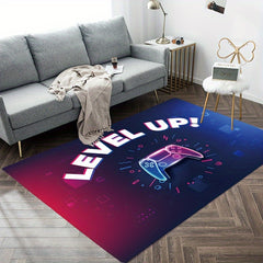 Gaming Area Rug Game Controller Pattern Decorative Carpet