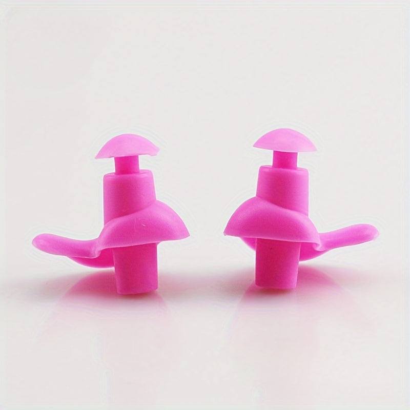2pcs Silicone Earplugs for Swim Bath Surf Kayak