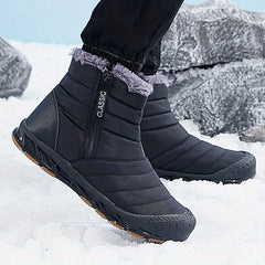 Women's Plush Thermal Snow Boots Side Zipper Non-slip Winter Ankle Boots