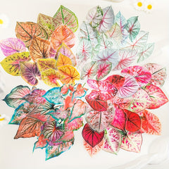 30pcs Simulation Leaf Pet Sticker Pack - Journal Plant Decoration Sticker