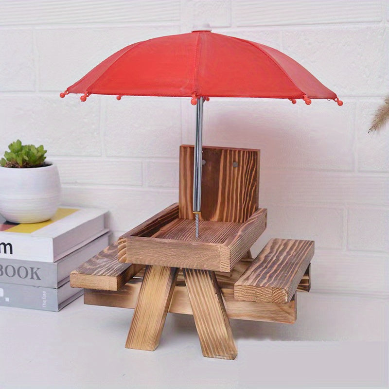 Wooden Squirrel Feeder for Garden Decor Yard Farm