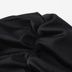 Ruched Plain Swimming Cap Ear Cover Versatile Water Sports Swim Cap
