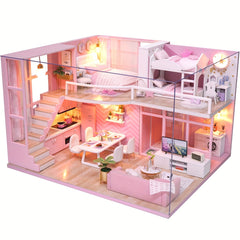 DIY Dollhouse Kit 3D Jigsaw Puzzle Assembled Model For Girl Princess Toys