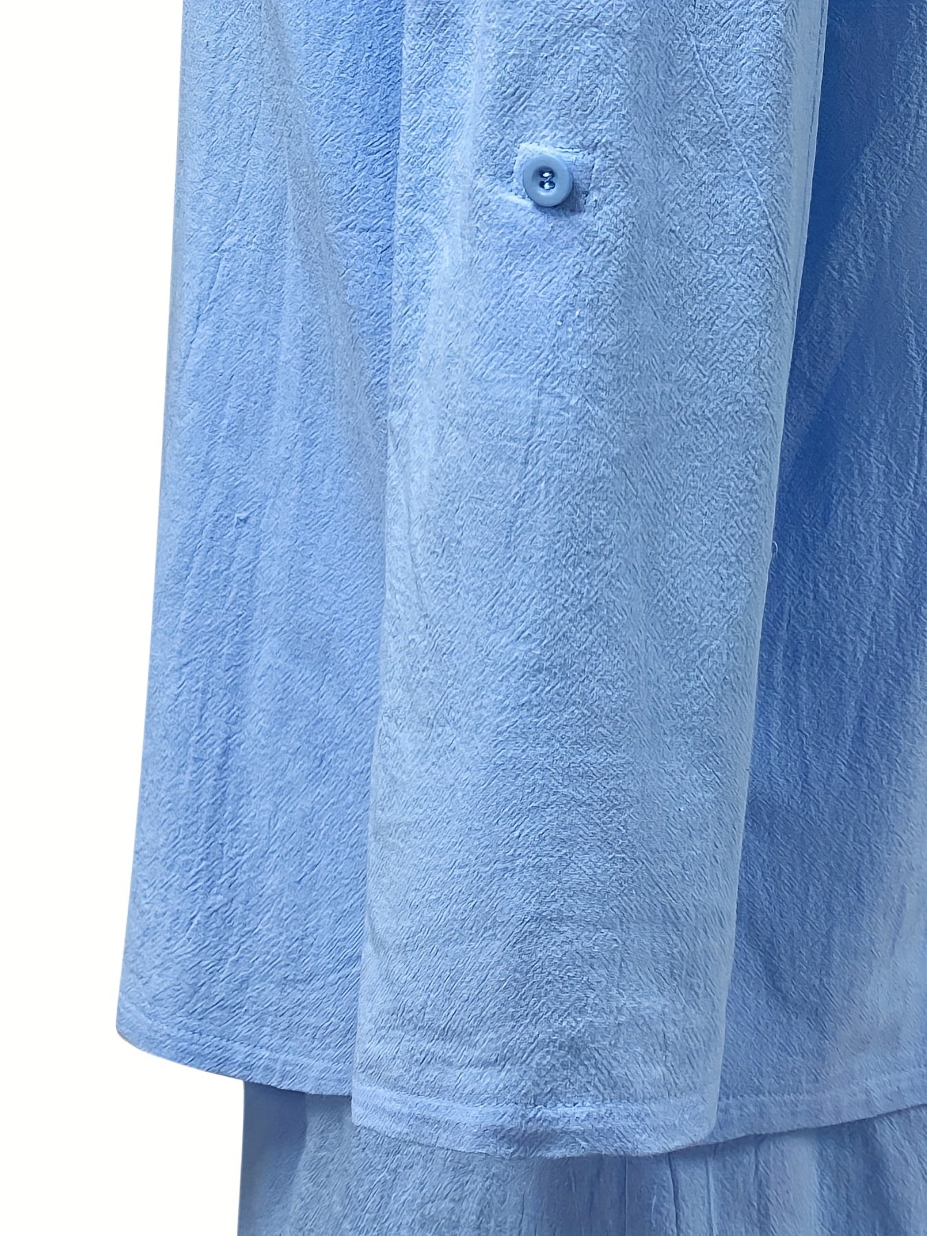 Solid Casual Two piece Set Shirt & Shorts Outfit