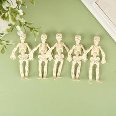 5Pcs Mini Skull Doll PVC Skeleton Zombie Toy Halloween Decor