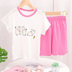 Toddler Girls Rabbit Graphic Pajama Set