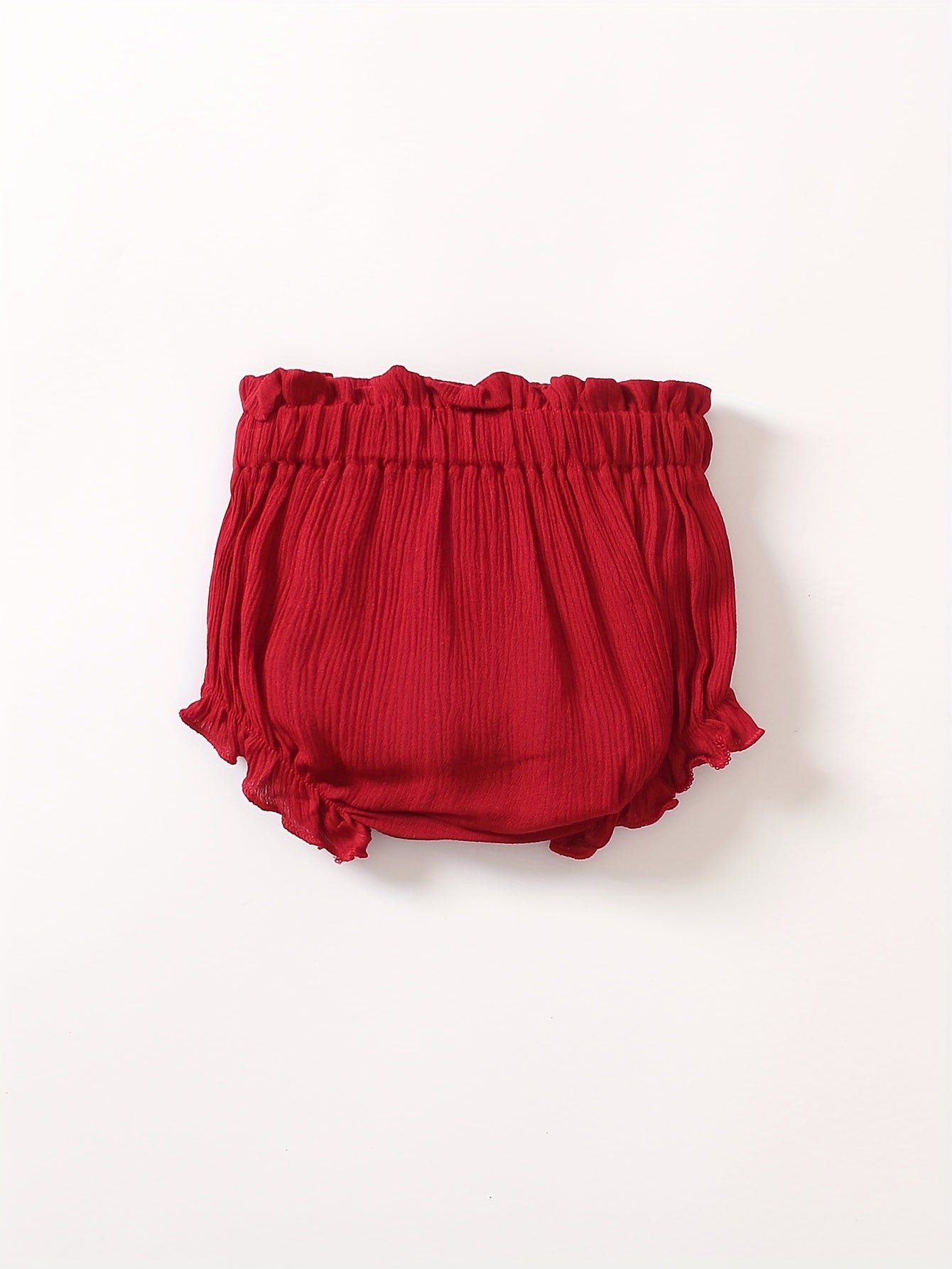 Toddler Baby Girl Boy Bloomer Shorts Ruffle Waist Loose Pants