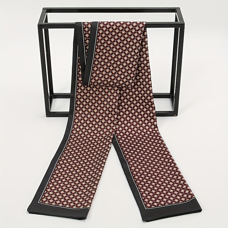 Men's Printed Double Layer Neck Scarf