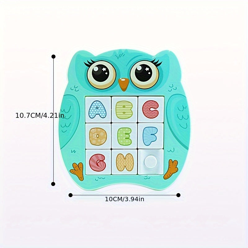 Kids Magnetic Sliding Puzzle Educational Game with Cartoon Animals