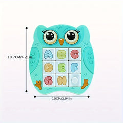Kids Magnetic Sliding Puzzle Educational Game with Cartoon Animals