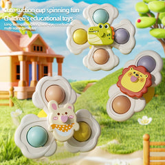 Kids Suction Cup Spinner Toy Educational Hand Eye Coordination Game