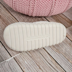 Plush Cross Strap Platform Slippers - Comfortable Home Shoes