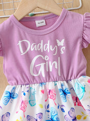 Toddler Girls Daddy's Girl Princess Dress for Party