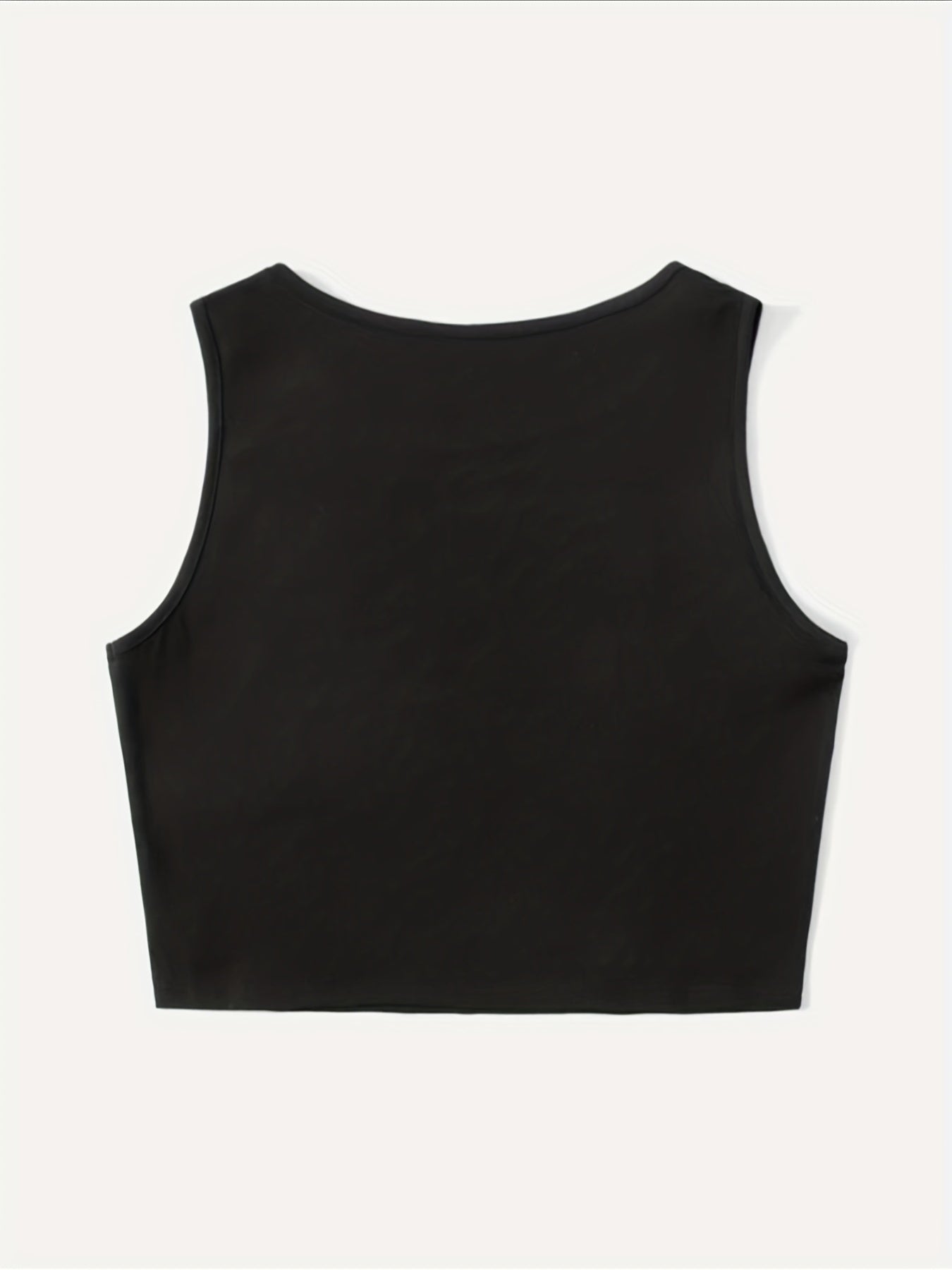 Y2K Sleeveless Crop Top Auntie Print Tank