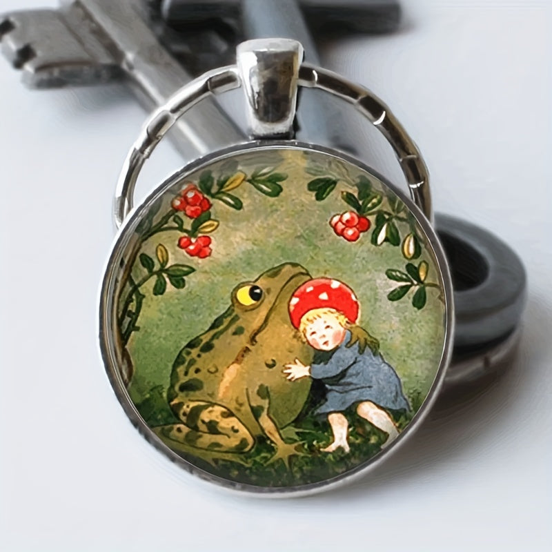 Vintage Frog Keychain for Boys Bag's Accessories
