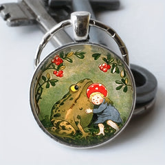 Vintage Frog Keychain for Boys Bag's Accessories