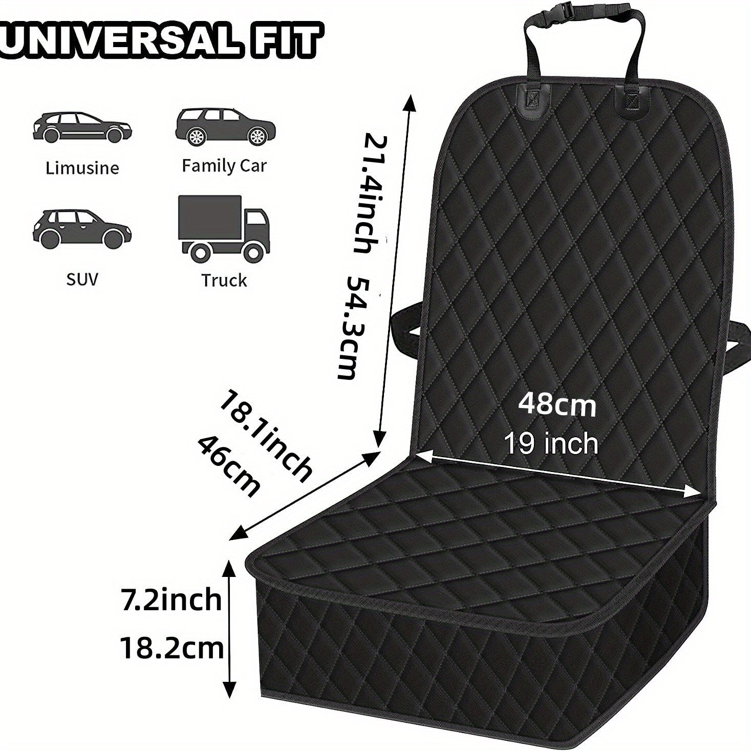 GM Car Front Seat Cover Waterproof Anti Slip Anti Wear Dog Seat Cover