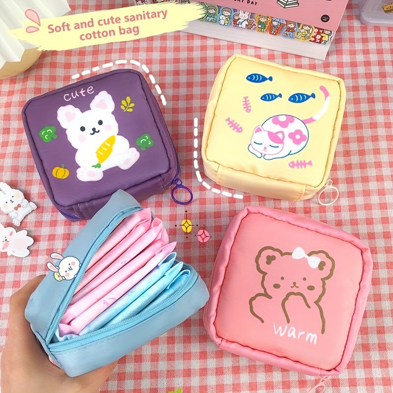 Women Storage Bag Sanitary Pad Pouch Napkin Cosmetic Bags Girls Makeup Bag