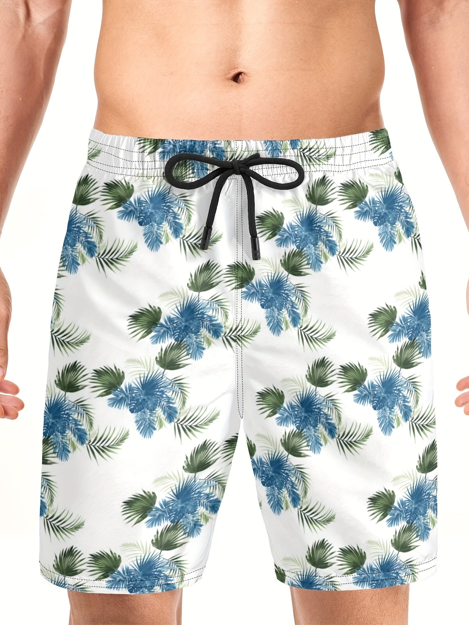 Tropical Quick Dry Mens Swim Trunks for Beach Pool