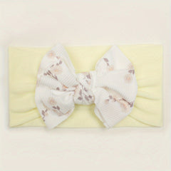 Printed Threaded Bow Baby Headband For 0-2 Year Old Babies