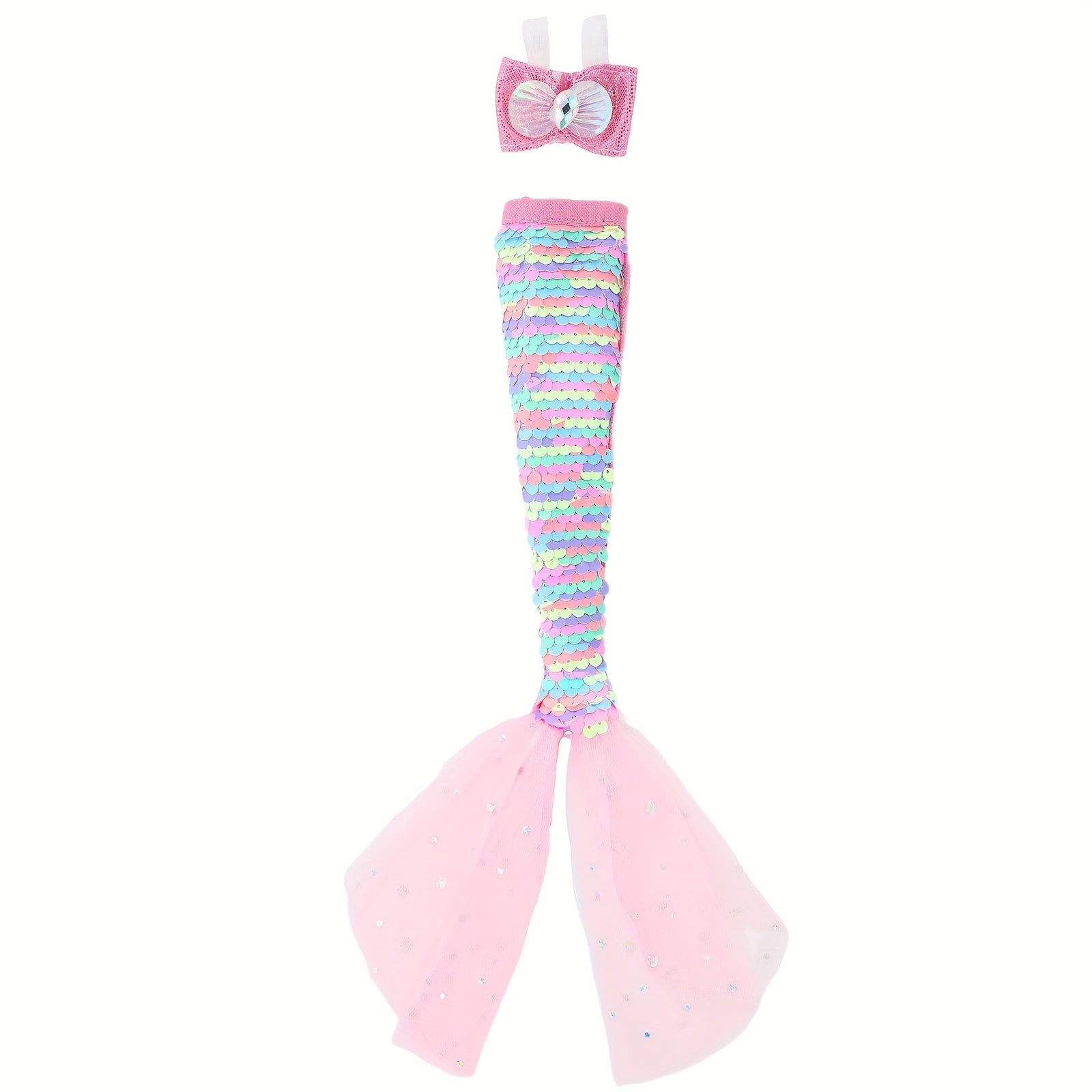 Fantasy Mermaid Outfit for 18 Doll Fairy Tale Party Costume Accessories