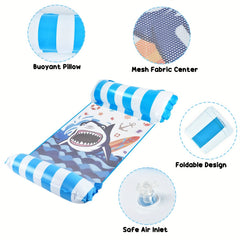 2pcs Inflatable Water Hammock Floating Air Mattress Swimming Bed